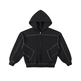 HATE ME Stitched Different Zip Hoodie