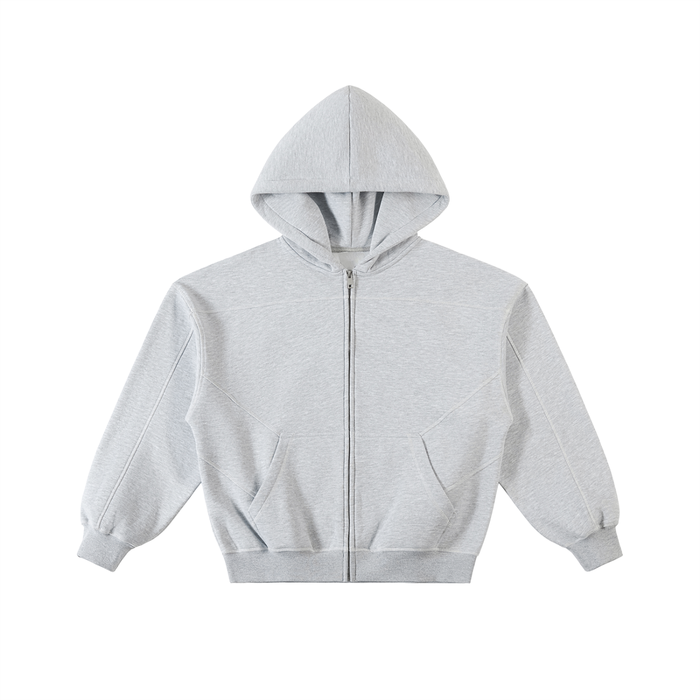 HATE ME Stitched Different Zip Hoodie