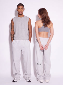 HATE ME Stitched Different Zip Sweatpants