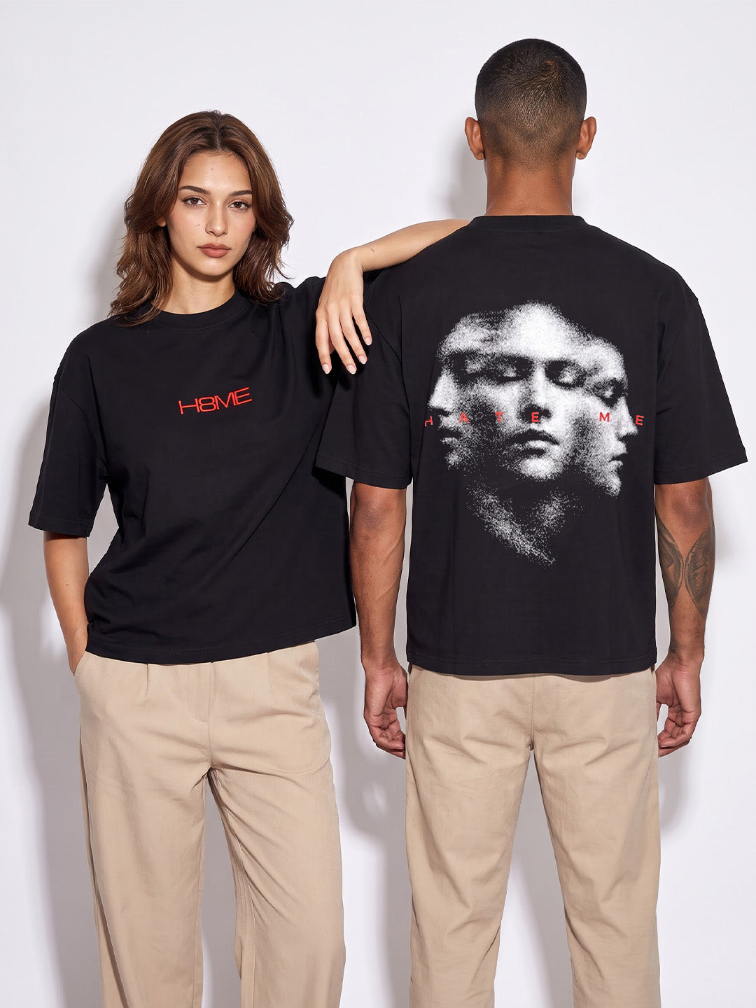 HATE ME Three Faces Tee