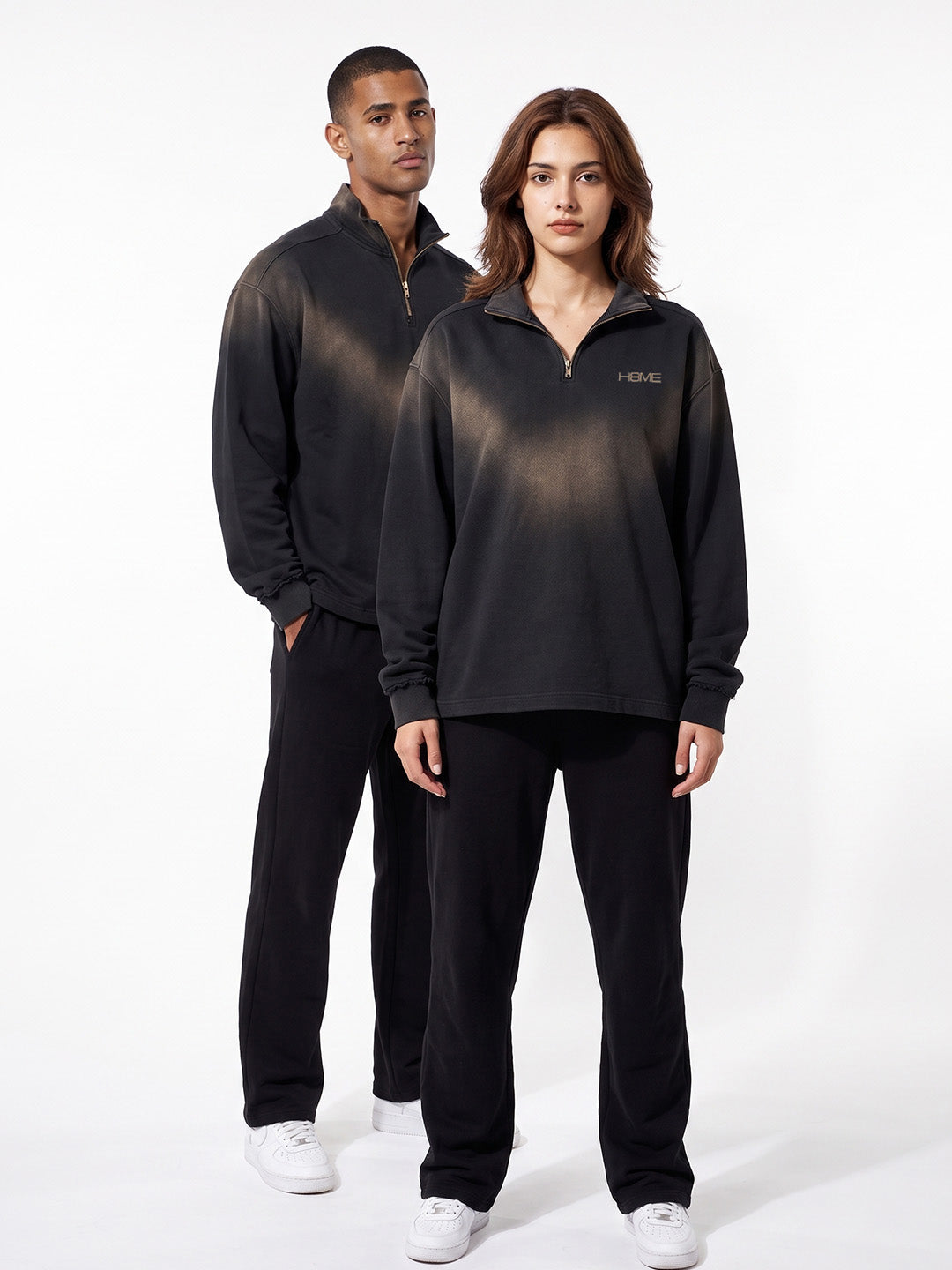 HATE ME Raw Attitude Quarter Zip