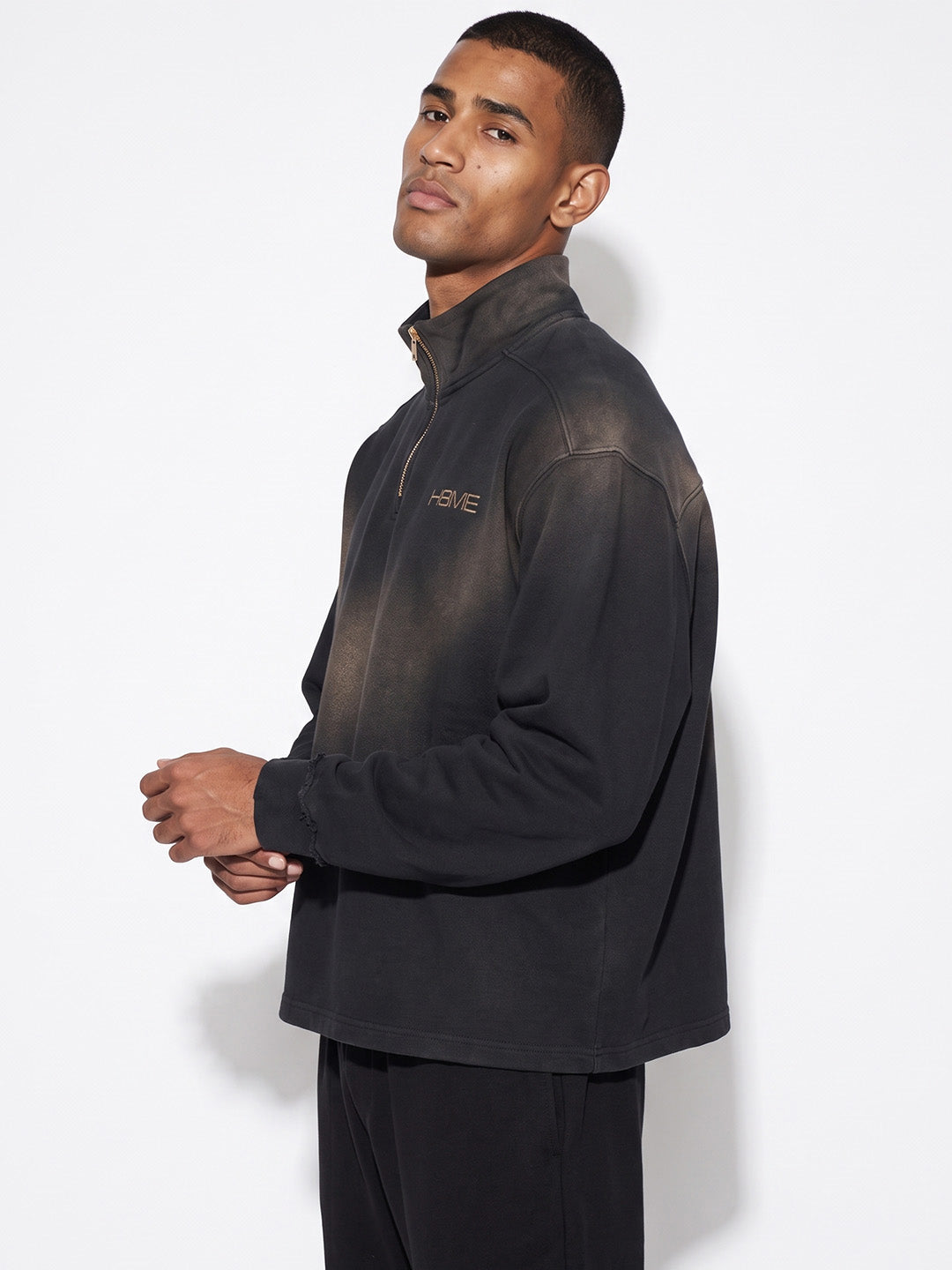 HATE ME Raw Attitude Quarter Zip