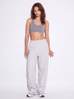 HATE ME Stitched Different Zip Sweatpants