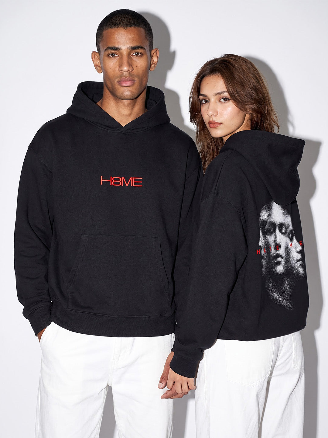 HATE ME Three Faces Hoodie